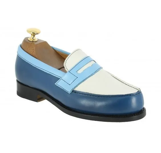 Handmade Mens Genuine Leather Multi Color Moccasin Loafer Slip Ons shoes