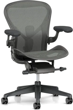Herman Miller Aeron Ergonomic Chair - Size A, Carbon