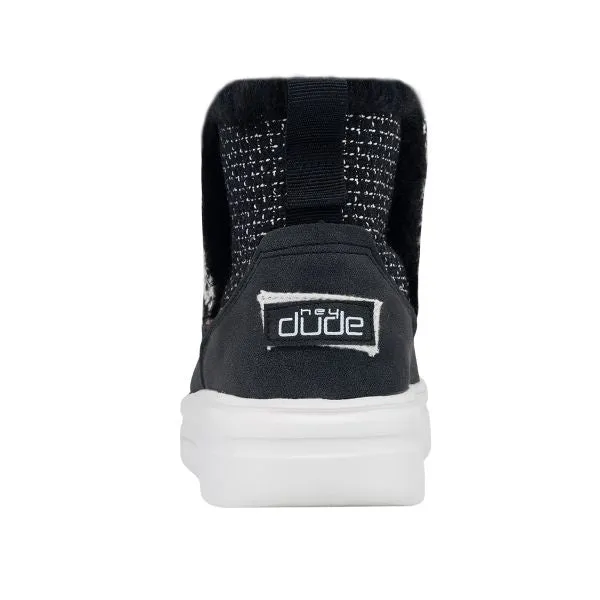Hey Dude Boucle Black Mel Womens Casual Shoes 122104777