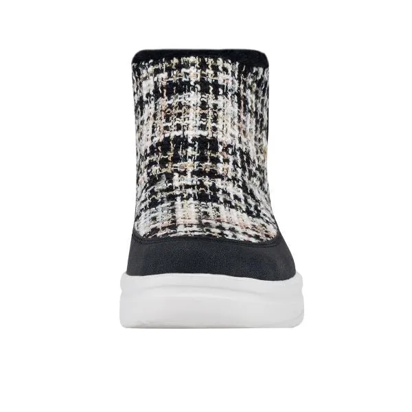 Hey Dude Boucle Black Mel Womens Casual Shoes 122104777
