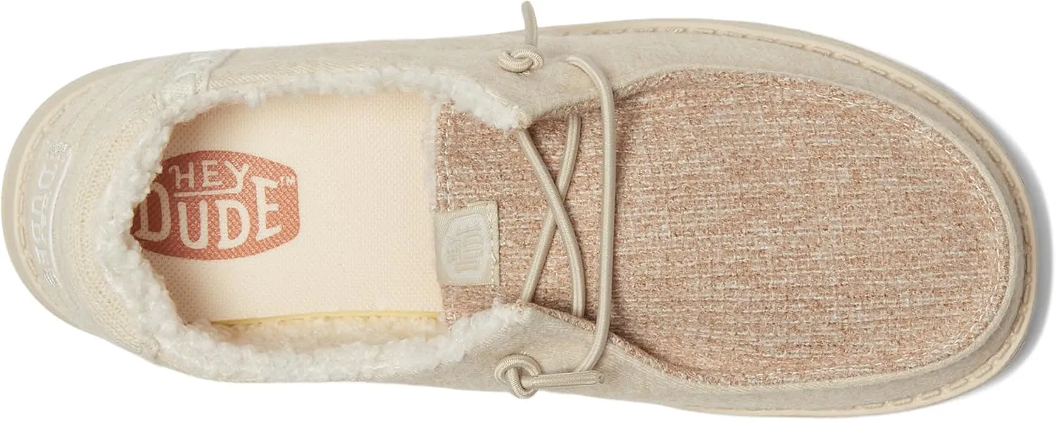 Hey Dude Kids Wendy Brushed Cozy (Little Kid/Big Kid) - Loafers for Kids - Canvas Upper - Cotton Lining