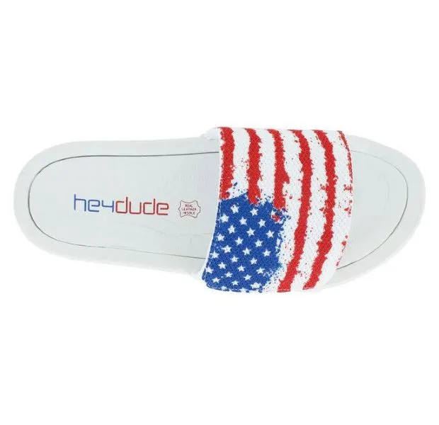 Hey Dude White Phoenix Flag Mens Slide 112197124