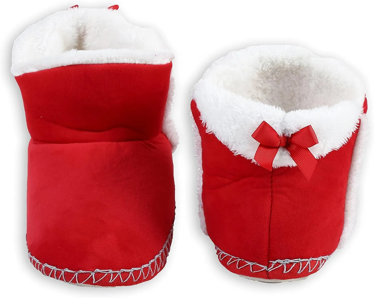 ICONOFLASH Women's Moccasin Style Bootie Slipper with Faux Fur Lining