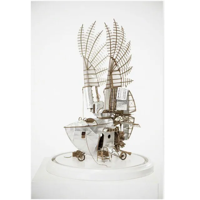 Imaginary Steampunk boat wall art