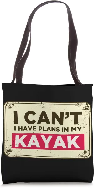 In My Kayak Kayaking Lakes Funny Swimming Basin Swim Tote Bag