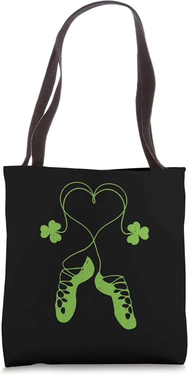 Irish Dance Shoe Clover Ceili Instructor Stepdance Dancer Tote Bag