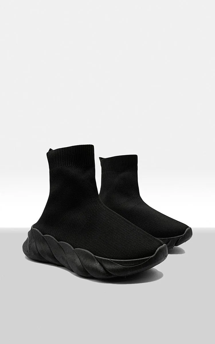 Isha Chunky Sole Knitted Sock Trainers