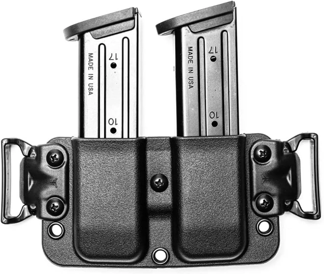 IWB & OWB Double Mag Pouch for Springfield XD in 9mm or .40, G43X & 48, Sig P320, & More - USA Made - Total Eclipse 2.0 Double Mag Pouch by Blade-Tech Holsters