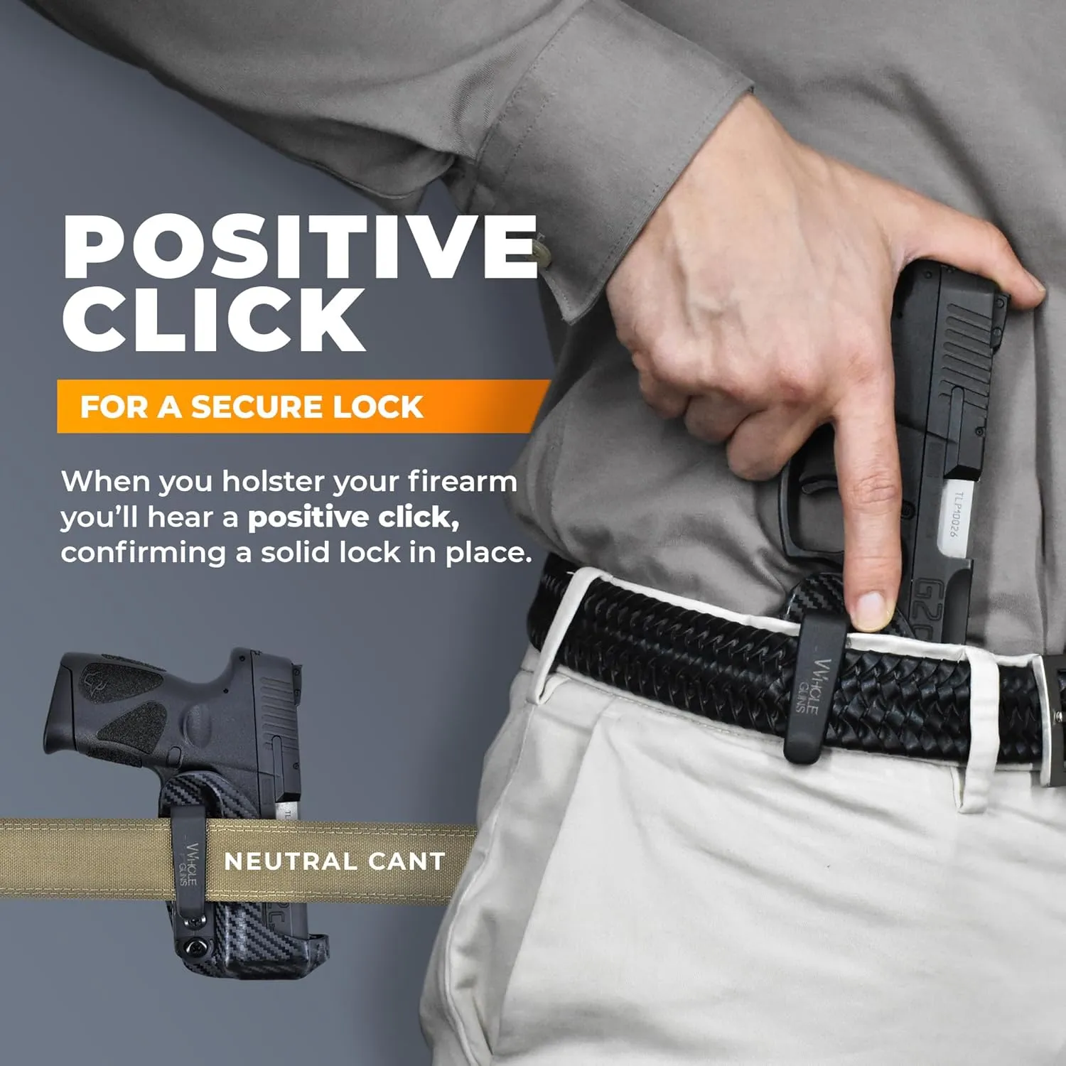 IWB Extra Low Profile Thong - Inside The Waistband Holster - fits Shadow Systems MR920 Combat/Elite