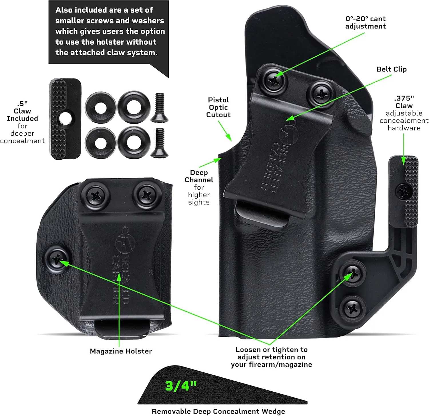 IWB Holster for Ruger Security 9 Compact | Combat Veteran Owned Company | Concealed Carry Holsters Inside Waistband