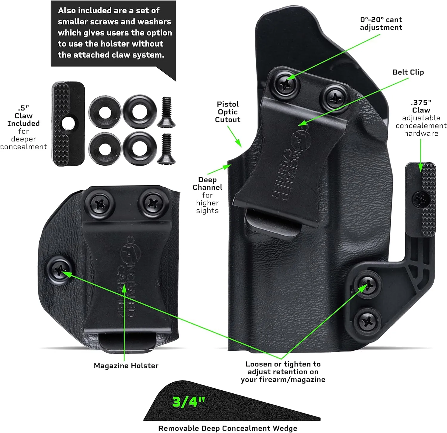 IWB Holster for Sig Sauer P320 Compact | Combat Veteran Owned Company | Concealed Carry Holsters Inside Waistband