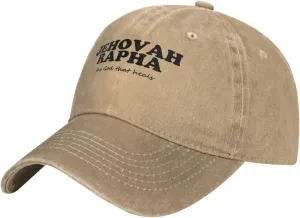 Jehovah Rapha The God Who Heals Baseball Hat Adjustable Classic Dad Hat for Men Women,Black
