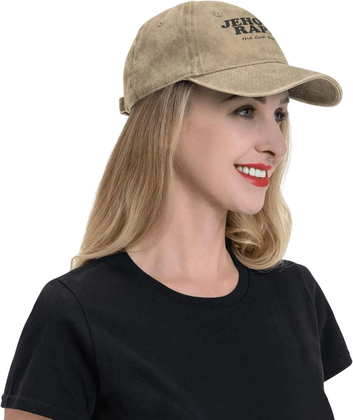 Jehovah Rapha The God Who Heals Baseball Hat Adjustable Classic Dad Hat for Men Women,Black