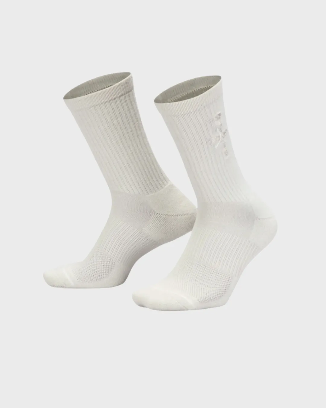 Jordan X Travis Scott Cushioned Crew Socks Light Bone