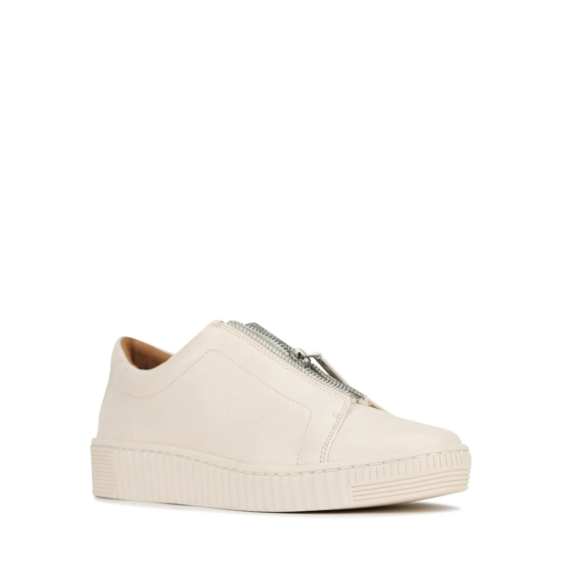 JOYA LEATHER CHUNKY ZIPPER SNEAKERS