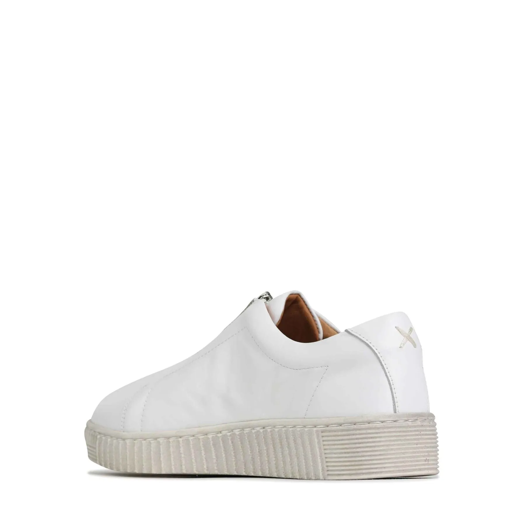 JOYA LEATHER CHUNKY ZIPPER SNEAKERS