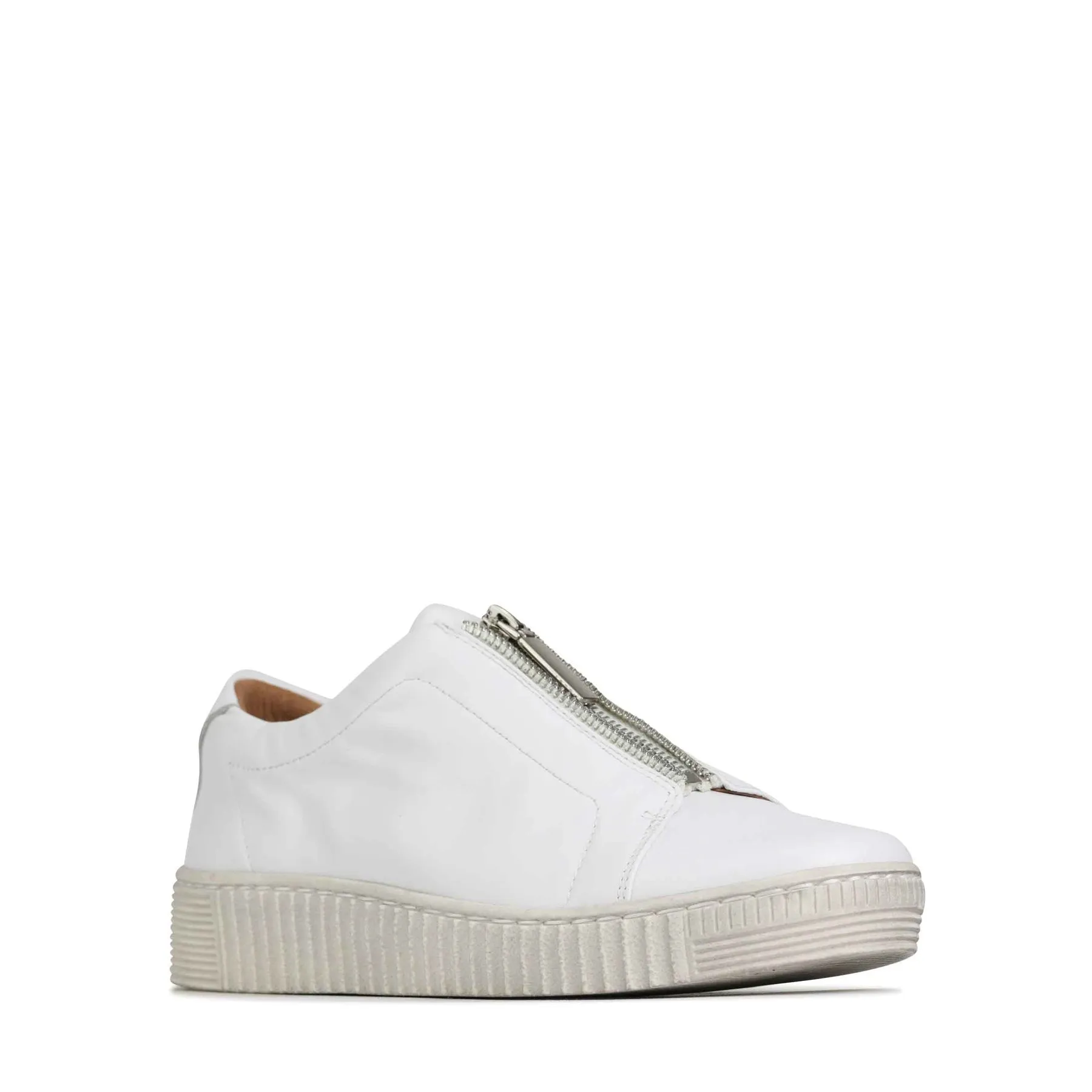 JOYA LEATHER CHUNKY ZIPPER SNEAKERS