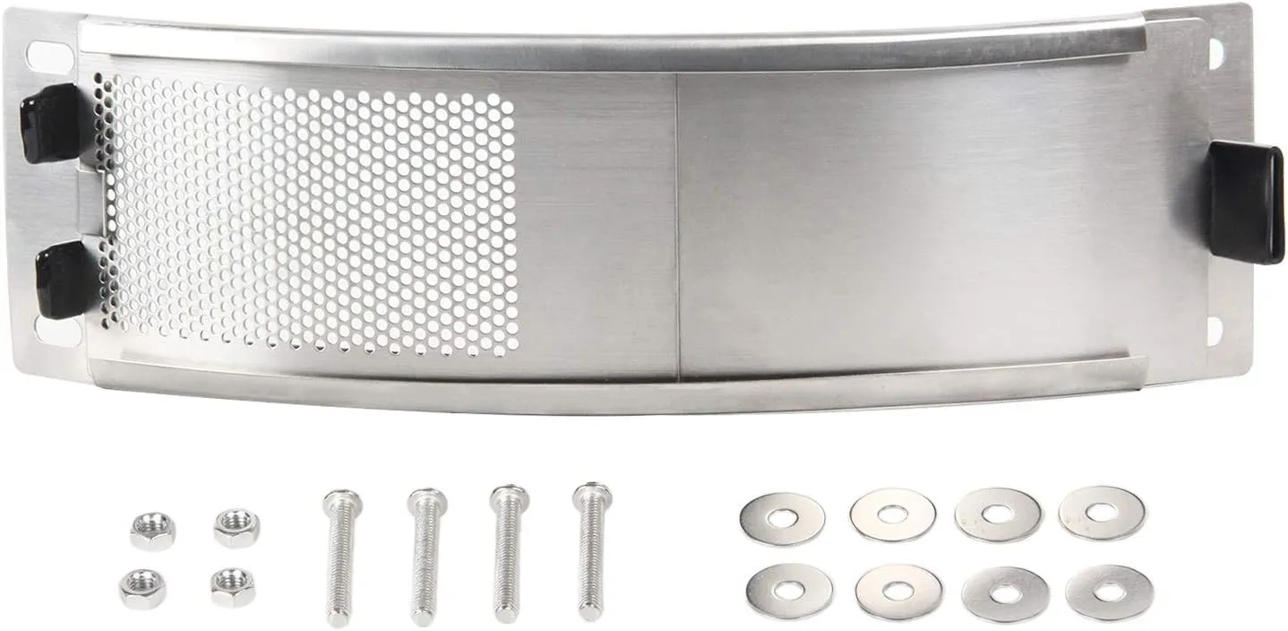 KAMaster Stainless Steel Draft Door for Big Green Eggs Large/Medium | Adjustable Bottom Vent Replacement with Heavy-Duty Mesh | Kamado Grill Accessories Compatible