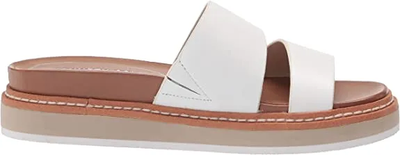 Kenneth Cole Women's Women's Laney Lightweight Slide Sandal, White, 9.5