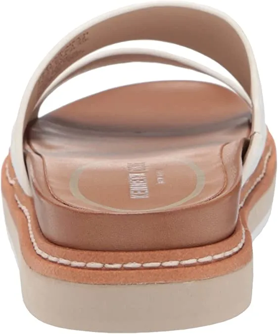 Kenneth Cole Women's Women's Laney Lightweight Slide Sandal, White, 9.5