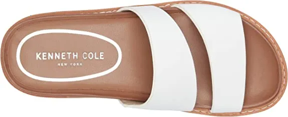 Kenneth Cole Women's Women's Laney Lightweight Slide Sandal, White, 9.5