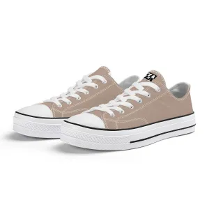 KHAKI JIZA KICKS Unisex Classic Low Top Canvas Shoes