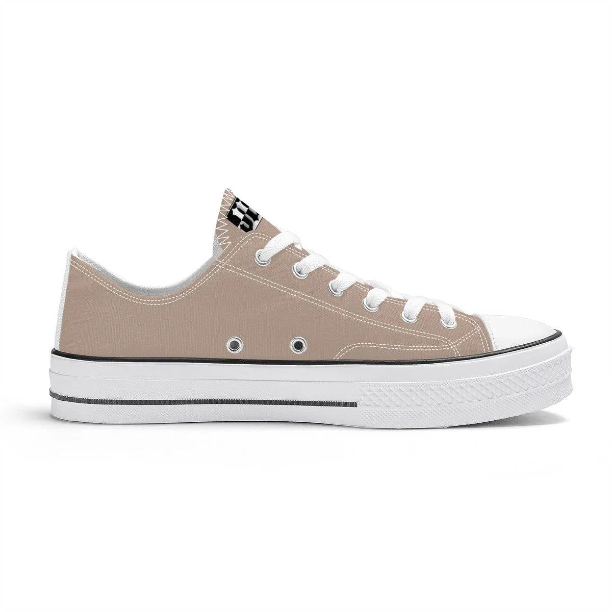 KHAKI JIZA KICKS Unisex Classic Low Top Canvas Shoes