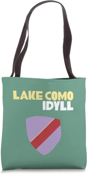 Lake Como Idyll Italy Colourful Minimalist Travel Tote Bag