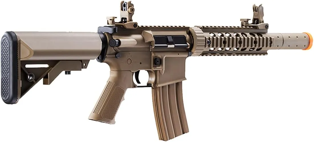 Lancer Tactical Gen 2 Durable Airsoft Gun SD M4 Polymer- Full/Semi-Auto Piactinny Rail AEG Rifle with 0.20g BBS, Charger and Battery