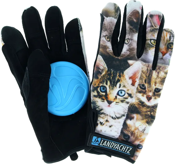 LANDYACHTZ CAT PATTERN SLIDE GLOVES XS