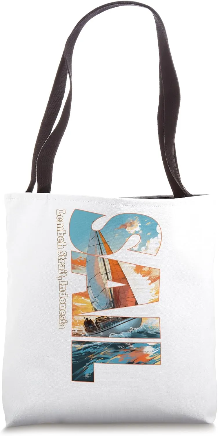 Lembeh Strait, Indonesia Sailing Nautical Sailor Tote Bag
