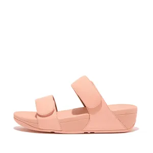 LULU Adjustable Leather Slides