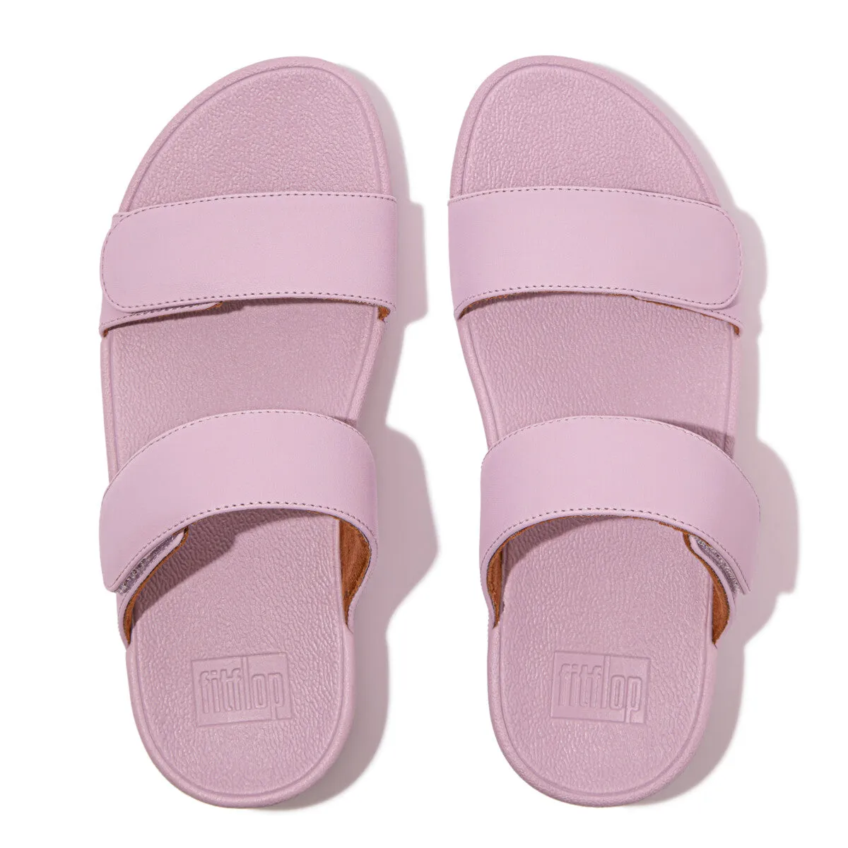 LULU Adjustable Leather Slides