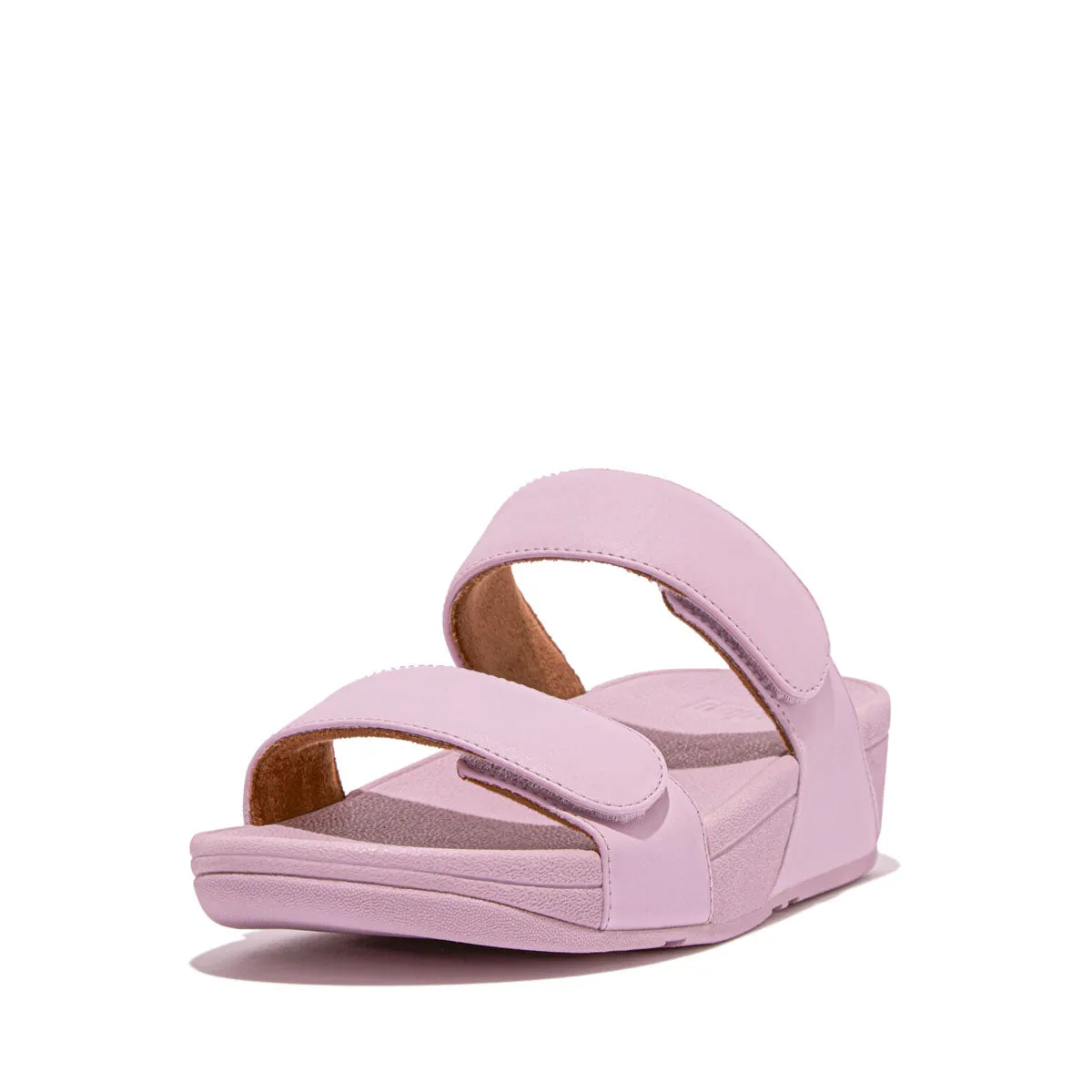 LULU Adjustable Leather Slides