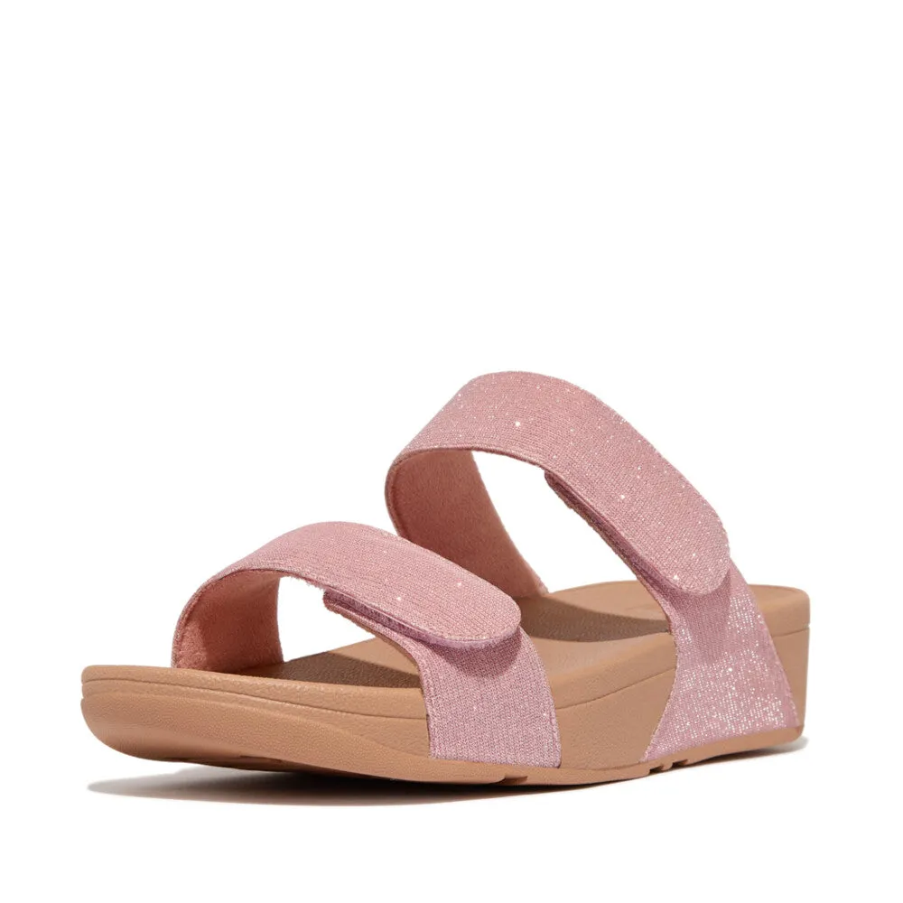 LULU Adjustable Shimmerlux Slides
