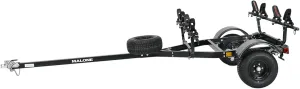Malone MPG441GU-BLK MicroSport Off-Road 2 Kayak Trailer with 2 SaddleUp Pro Kayak Carriers & Spare Tire | 20' / 800 lbs Load Capacity | Fully Submersible | Black Powder Coat Finish