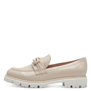 MARCO TOZZI - 24704-522 FLAT FASHION LOAFER - BEIGE PATENT