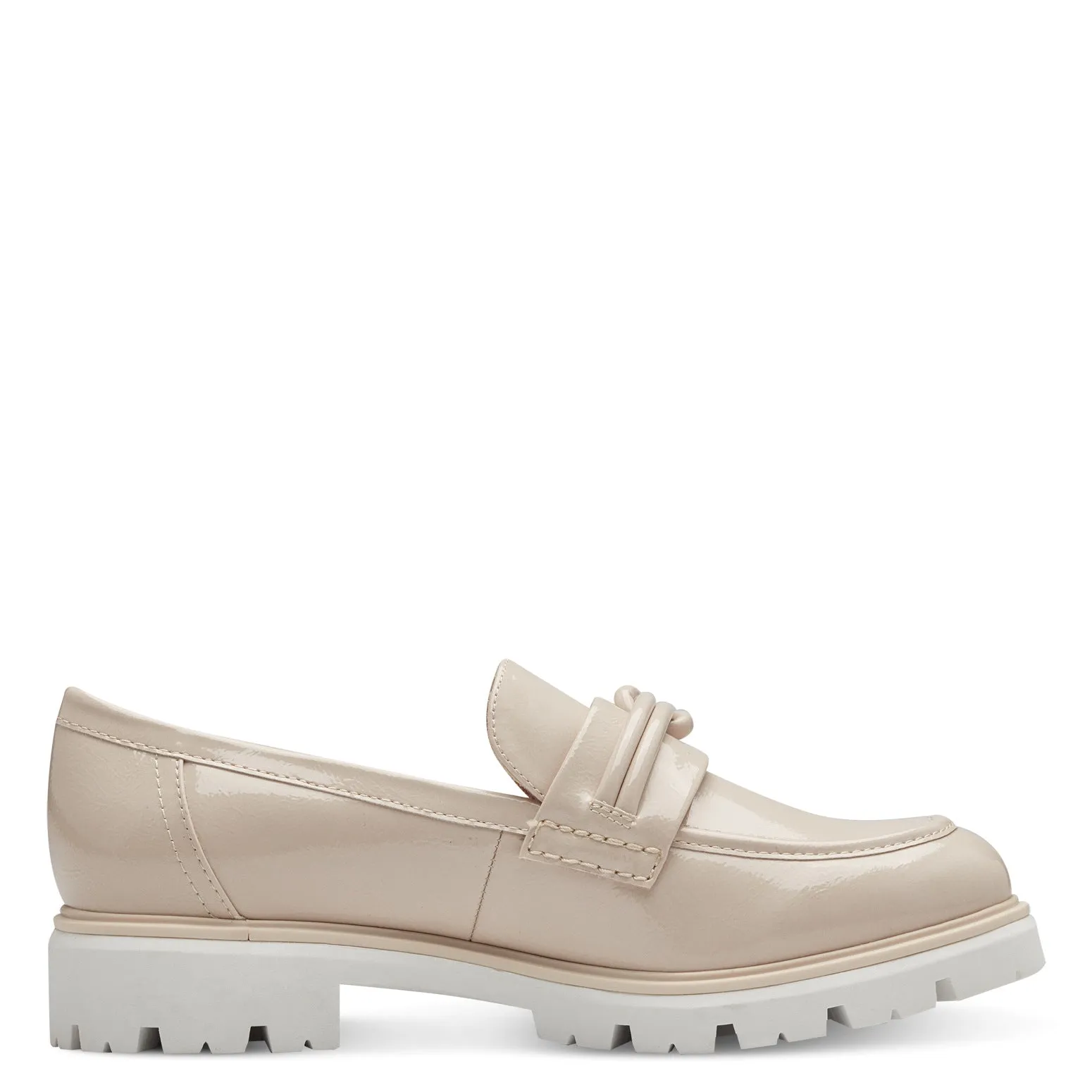 MARCO TOZZI - 24704-522 FLAT FASHION LOAFER - BEIGE PATENT
