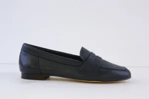 MARIA JAEN - 7X FLAT LOAFER - NAVY LEATHER