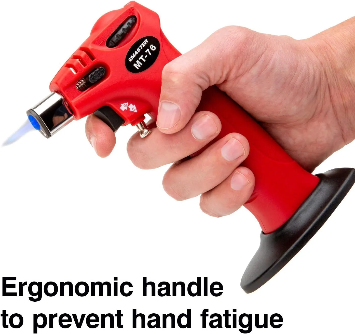 Master Appliance MT-76K Triggertorch 3-in-1 Heat Tool Kit with Soldering, Hot Air and Hot Knife Tips, Self-Igniting Multi-Function Butane Torch Lighter, Flame Temp up to 2500F