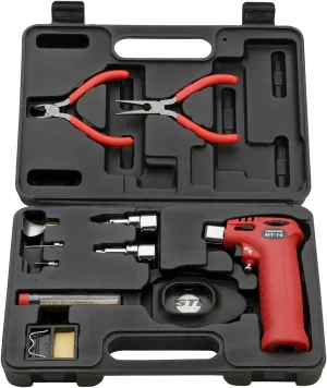 Master Appliance MT-76K Triggertorch 3-in-1 Heat Tool Kit with Soldering, Hot Air and Hot Knife Tips, Self-Igniting Multi-Function Butane Torch Lighter, Flame Temp up to 2500F
