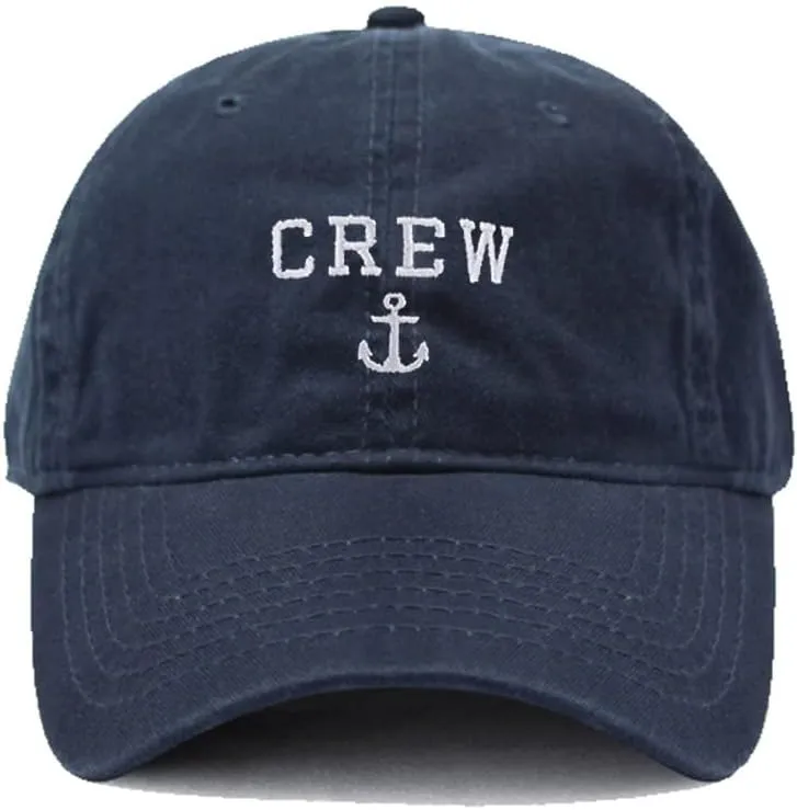 Men's Baseball Caps Crew Anchor Embroidered Dad Hat Washed Cotton Hat