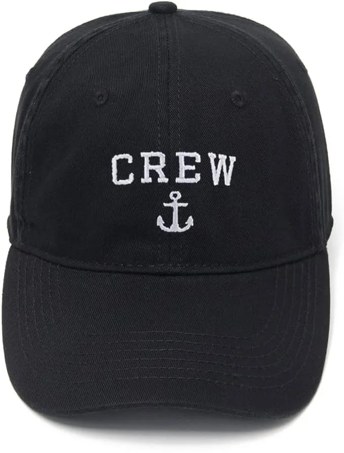 Men's Baseball Caps Crew Anchor Embroidered Dad Hat Washed Cotton Hat