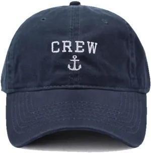 Men's Baseball Caps Crew Anchor Embroidered Dad Hat Washed Cotton Hat