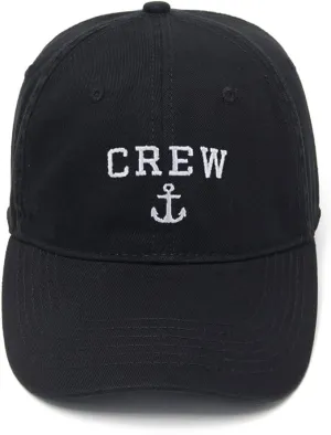Men's Baseball Caps Crew Anchor Embroidered Dad Hat Washed Cotton Hat