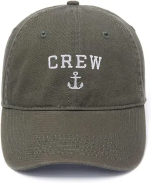 Men's Baseball Caps Crew Anchor Embroidered Dad Hat Washed Cotton Hat