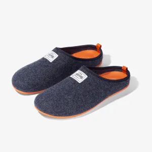 Mercredy Men's Slippers, Navy & Orange