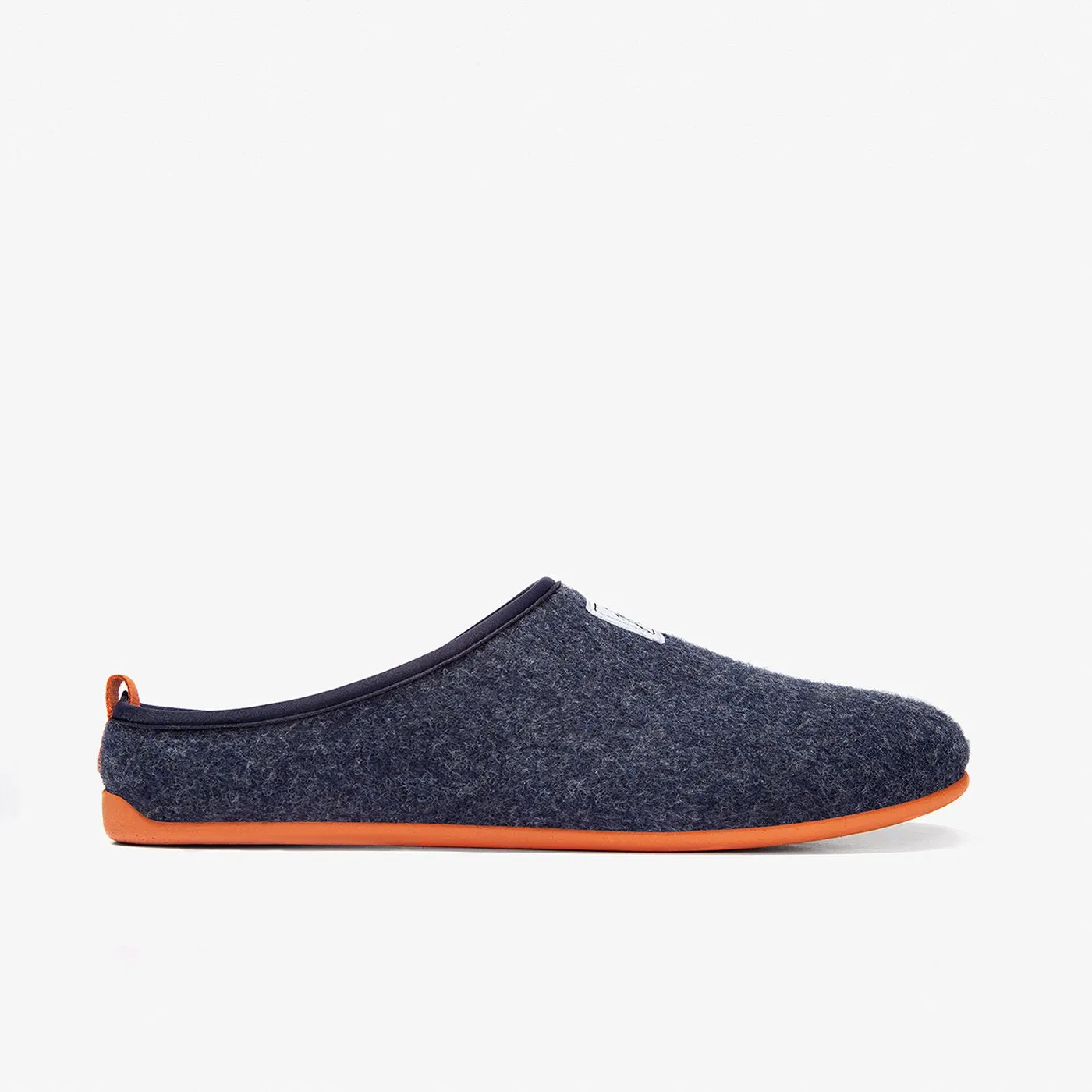 Mercredy Men's Slippers, Navy & Orange