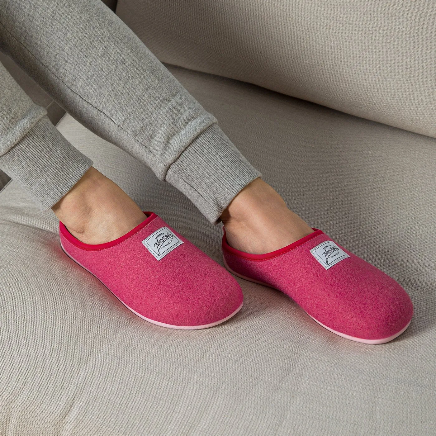 Mercredy Women's Slippers, Pink & Red