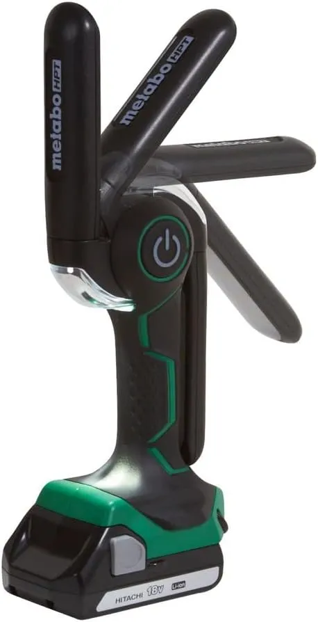 Metabo HPT 18V MultiVolt™ Cordless LED Torch/Flash Light | Tool Only - No Battery | 7-Position Adjustable Head | UB18DJL